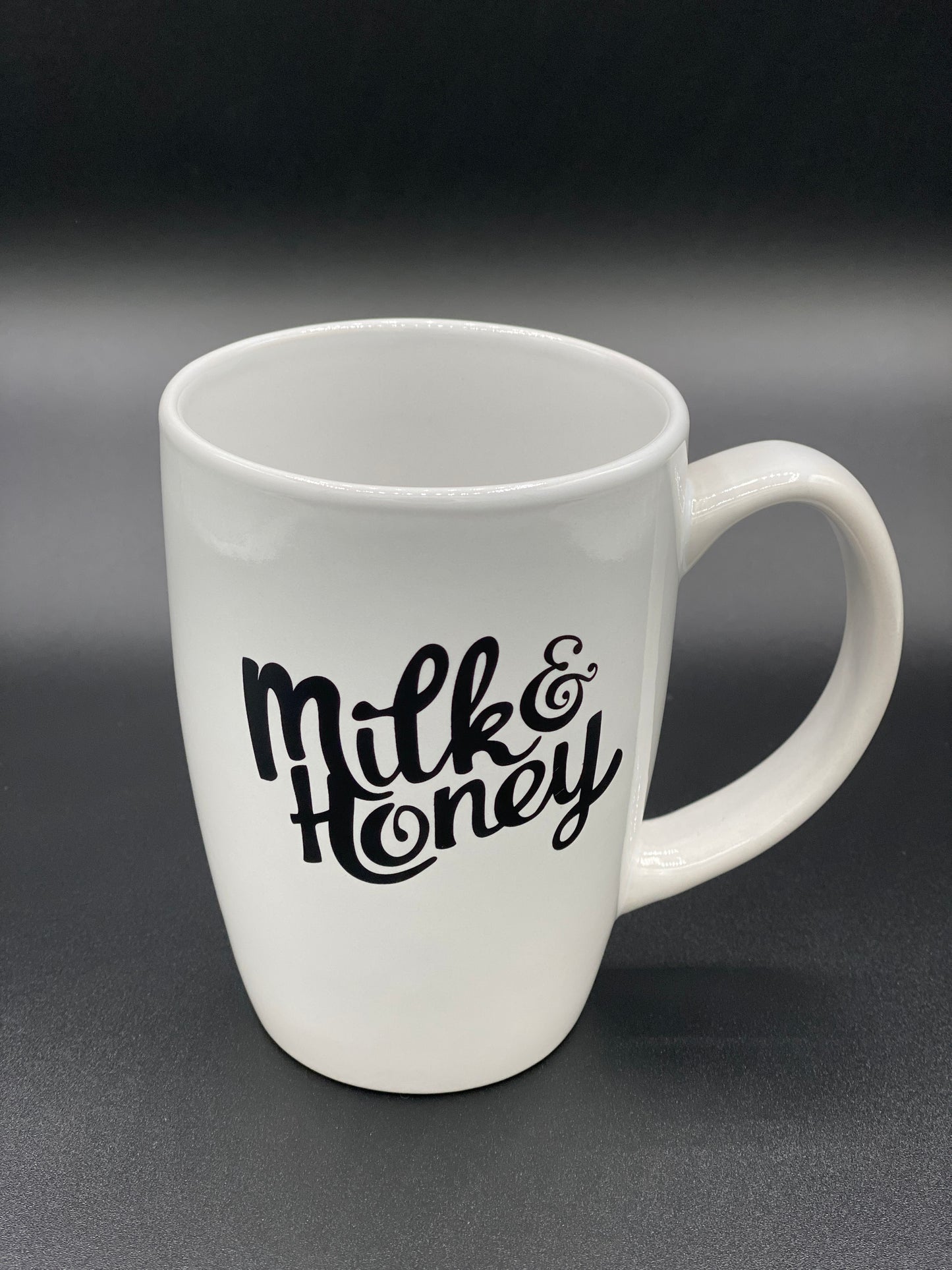 Milk & Honey Ceramic White Handled Mug